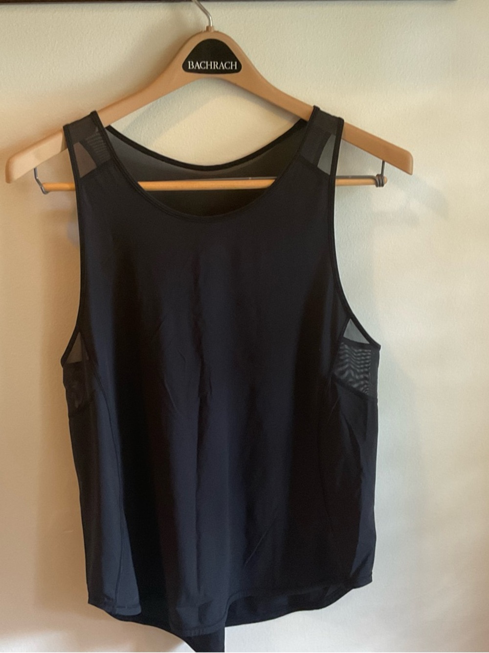 Lululemon Black Mesh Panel Tank Top Size 8/M (approx) Athletic Sleeveless